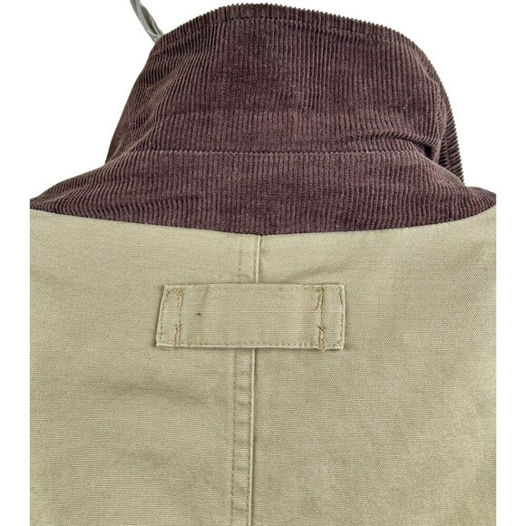 EDDIE BAUER Men's Tall XL Beige/Tan Chore Utility Jacket w/Removable Insulation - Picture 16 of 16